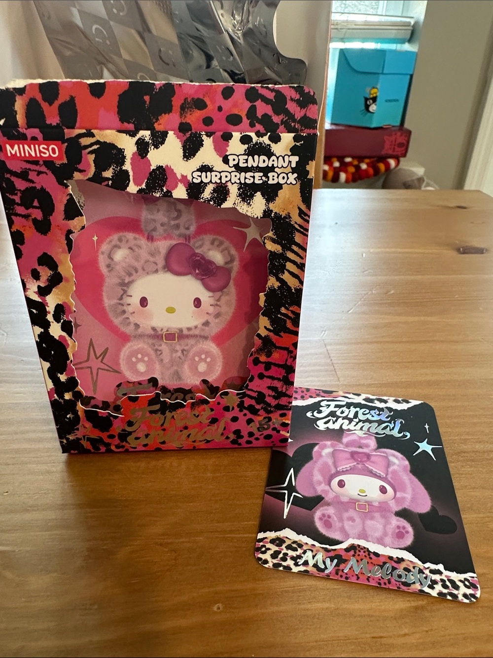 MINISO Hello Kitty and Friends Forest Animal Vinyl Plush Pendant Surprise Box
